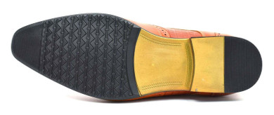Men's Formal Brogue Shoes Tan Matt