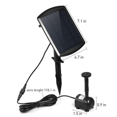 Solar Brushless Pump Floating Fountain Water