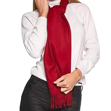 Great Natural Alpaca 100% baby alpaca scarf granat Great Natural Alpaca 100% baby alpaca scarf granat