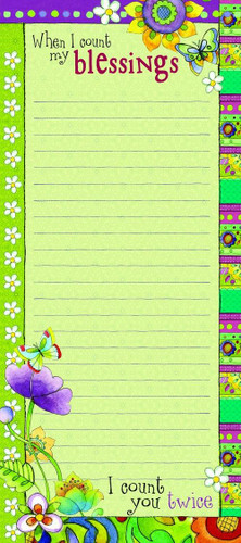 Hearts 'N Hugs: Listpad - When I count my blessings