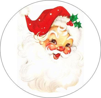 Santa Claus face Christmas and holiday ornaments