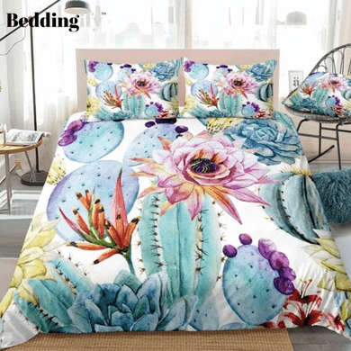 Cactus Flower Bedding Set
