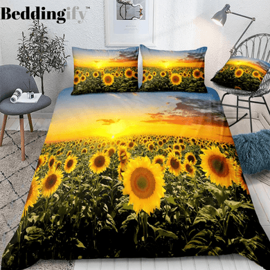 Sunset Sunflower Bedding Set