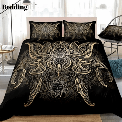 Lotus Flower Bohemian Bedding Set