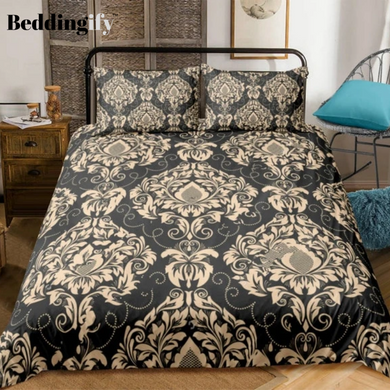 Gold European Style Baroque Bedding Set