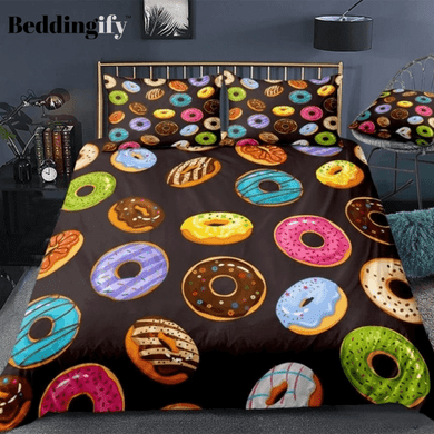 Colorful Donuts Bedding Set