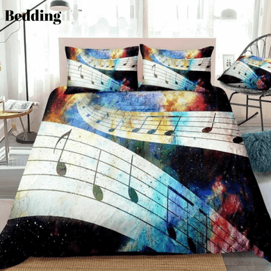 Galaxy Treble Clef Bedding Set