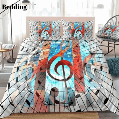 Music Notes Bedding Set