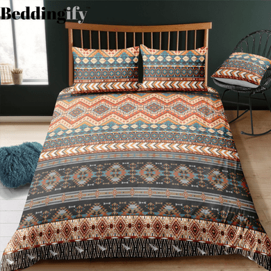 Indian inspired - Blackfeet Aztec Bedding Set