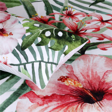 Flowers Leaves Bedding Set