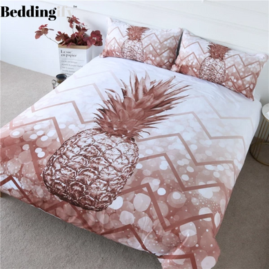 Geometric Pineapple Bedding Set