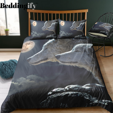 Wolves Couple Bedding Set