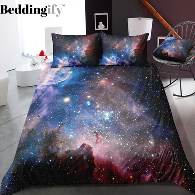 Black Purple Galaxy Bedding Set Black Purple Galaxy Bedding Set