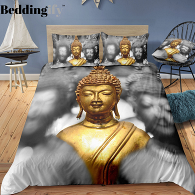 Face of Golden Buddha Bedding Set