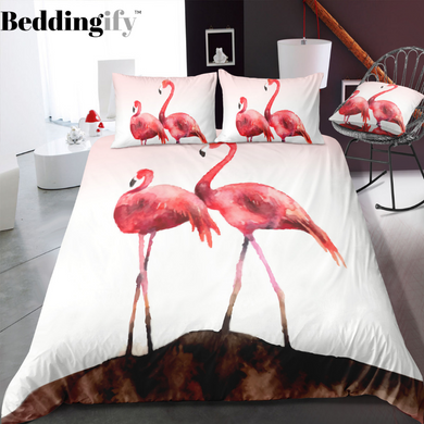 Couple of Flamingo Bedding Set