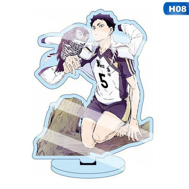 13cm Anime Haikyuu Figures Desk Plate Models Anime Acrylic Stand Model Toys Action Figures  Decor Gift