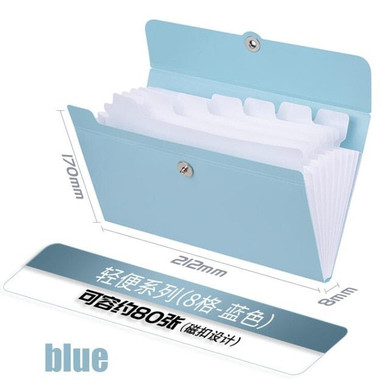 Deli 1pcs File Folder Organ Bag A5 Organizer box Paper Holder Document Folder multi-function storage finishing Office Supplies