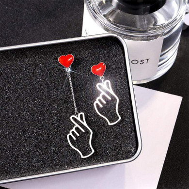 Finger Heart KPOP Earrings