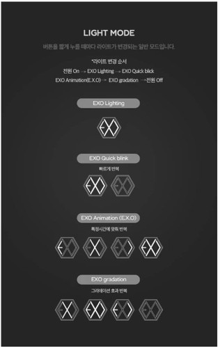 EXO OFFICIAL LIGHT STICK (FANLIGHT) Ver.3