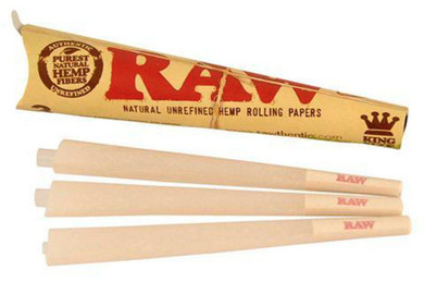 RAW Classic King Size Pre-rolled Cone 3 Pack