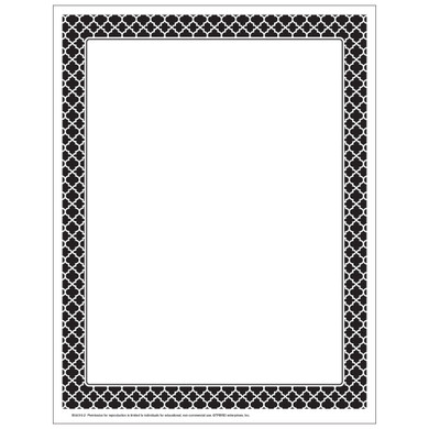 Moroccan Pattern Border Paper Free Printable
