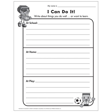 I Can Do It Worksheet Free Printable