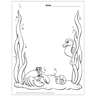 Sea Life Blank Free Printable