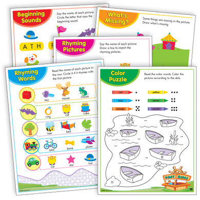 ABC Early Reading Fun Kindergarten Printable Workbook