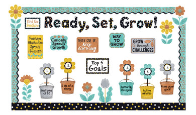 I ♥ Metal™  Grow for It! Growing Goals Bulletin Board Idea