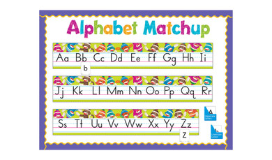 Sock Monkeys Alphabet Line Matchup Bulletin Board Idea