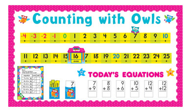 Owl-Stars!® Number Line Counting with Owls Bulletin Board Idea