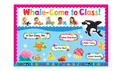 Sea Buddies® Whale-Come to Class! Bulletin Board Idea