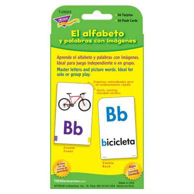 El Alfabeto y Palabras con Imágenes (Spanish) Pocket Flash Cards