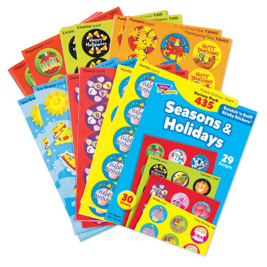 Seasons & Holidays Scratch 'n Sniff Stinky Stickers® Variety Pack
