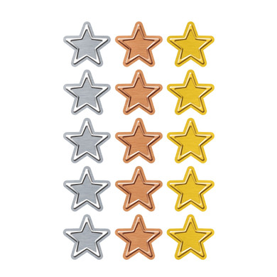 I ♥  Metal™ Stars superShapes Stickers – Large