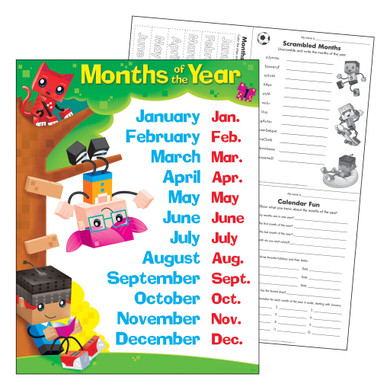 Months of the Year BlockStars!® Learning Chart