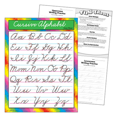 Cursive Alphabet Zaner-Bloser Learning Chart