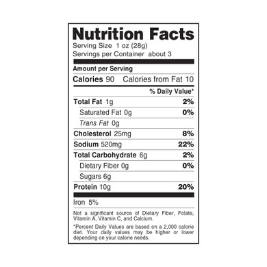 Boulder Canyon Beef Jerky, Teriyaki 2.5 oz.
