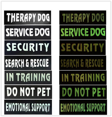 Reflective Service Dog Harness Patch