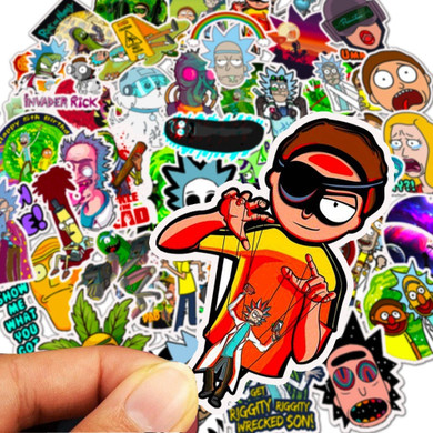 Surprise! Lucky Dip Bag Of 50 Rick & Morty Stickers Surprise! Lucky Dip Bag Of 50 Rick & Morty Stickers