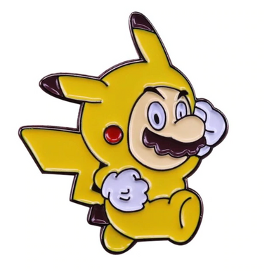 Mario Pikachu Enamel Pin