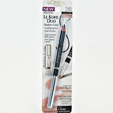 L'Oreal # Charcoal/Honey, 0.05 Ounce - Paris Le Kohl Duo Shadow And Liner,