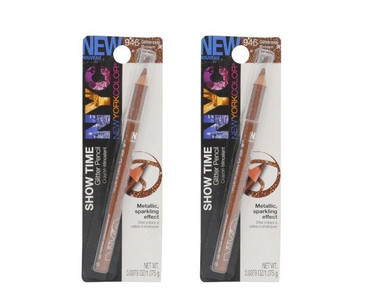 Lot Of 2 - N.y.c. / Nyc Showtime Glitter Pencil #946 Glitter Brown