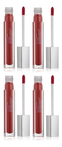 Lot of 4 Maybelline Sensational High Shine Lip Gloss 80 Gleaming Grenadine