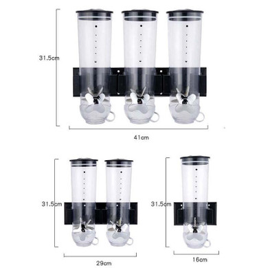 Kitchen Grain Distributor Storage Barrel Wall Hanging Sealed Storage Tank