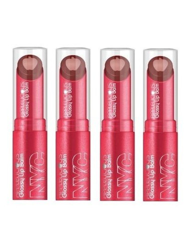 Lot of 4 - Nyc New York Color Applelicious Glossy Lip Balm Chocolate Apple 352