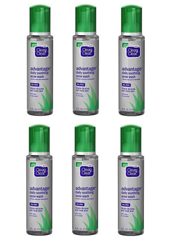 Clean & Clear Advantage Daily Soothing Acne Wash Salicylic Acid, Choose Ur Pack