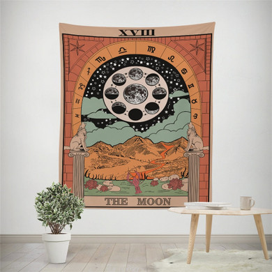 The Moon Sky Tarot Tapestry
