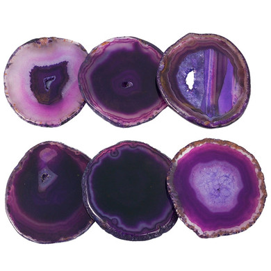 Agate Slice Crystal Set