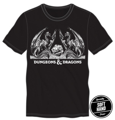 Dungeons and Dragons Dragons with D20 Shirt